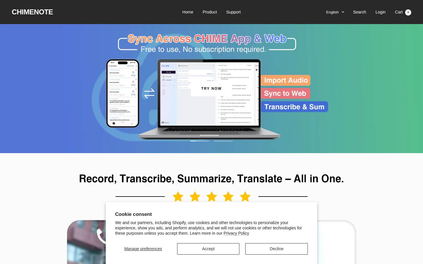 chimenote.com homepage screenshot