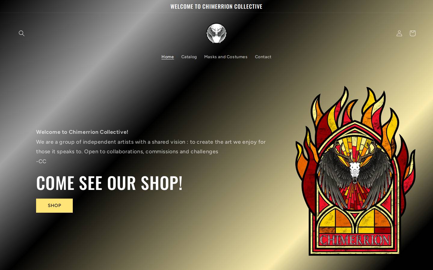 chimerrion.com homepage screenshot