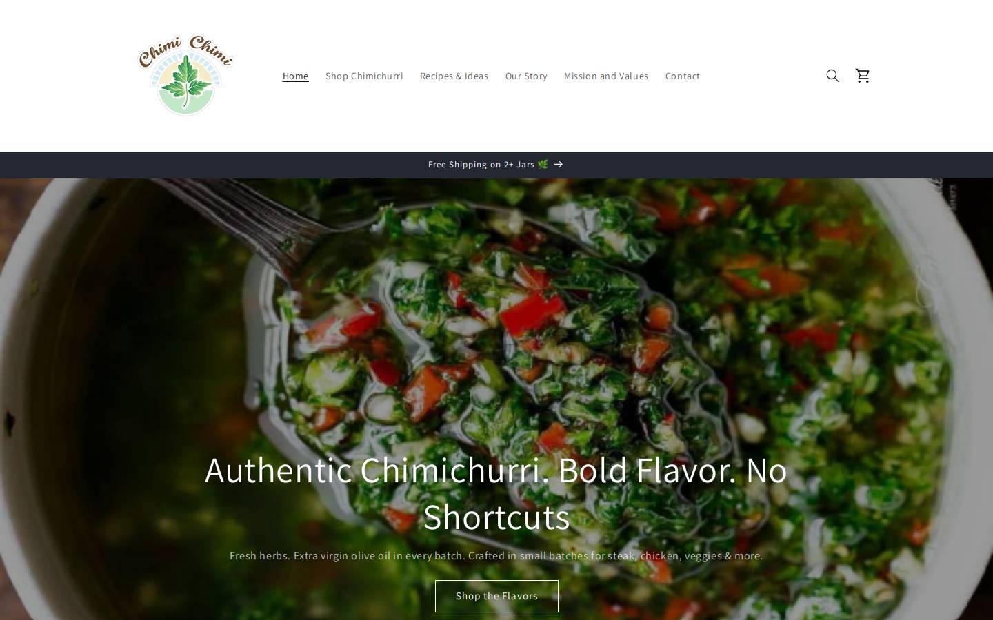 chimichimi.com homepage screenshot