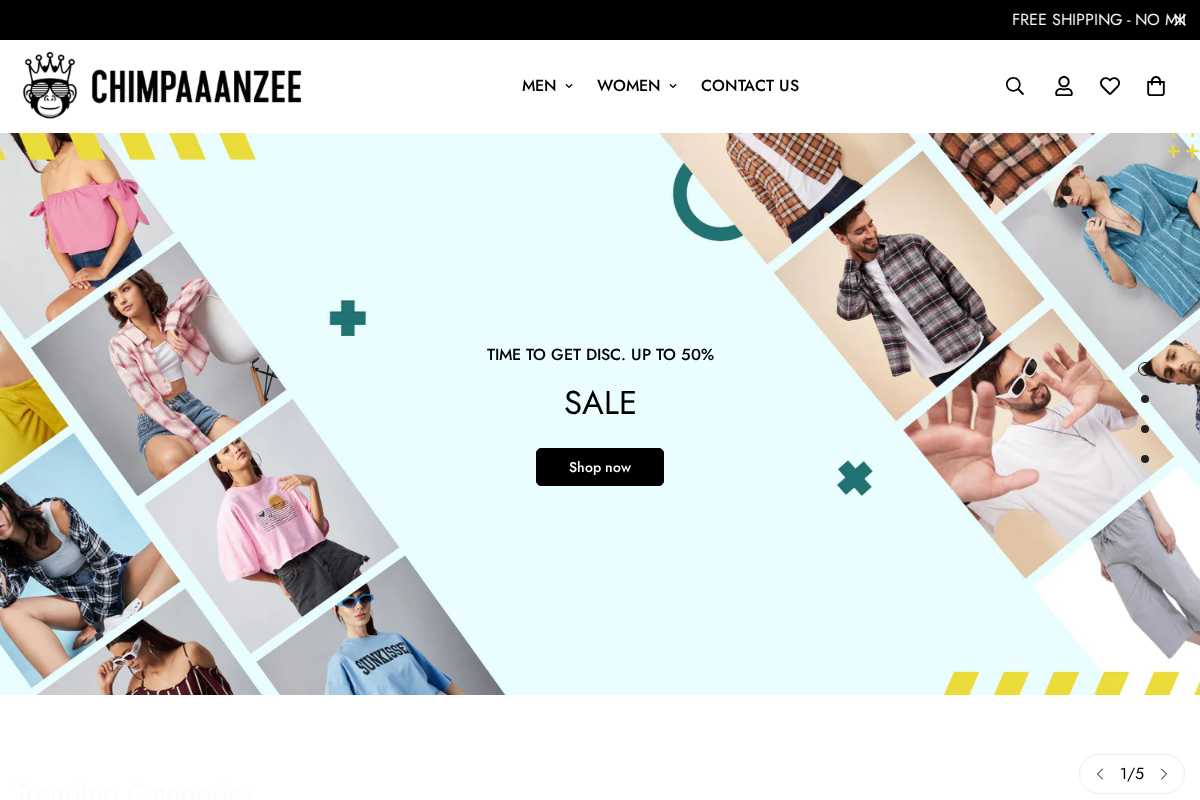 CHIMPAAANZEE homepage screenshot