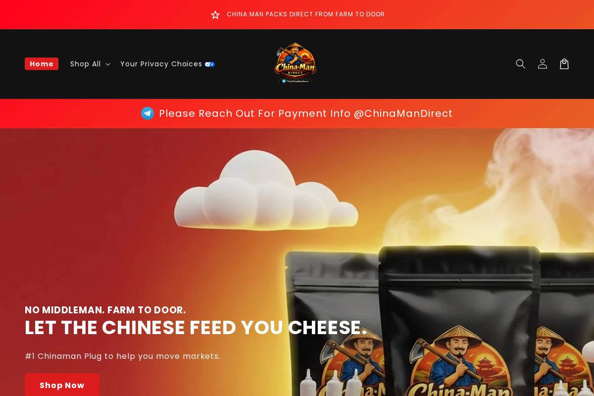 chinamandirect.com homepage screenshot