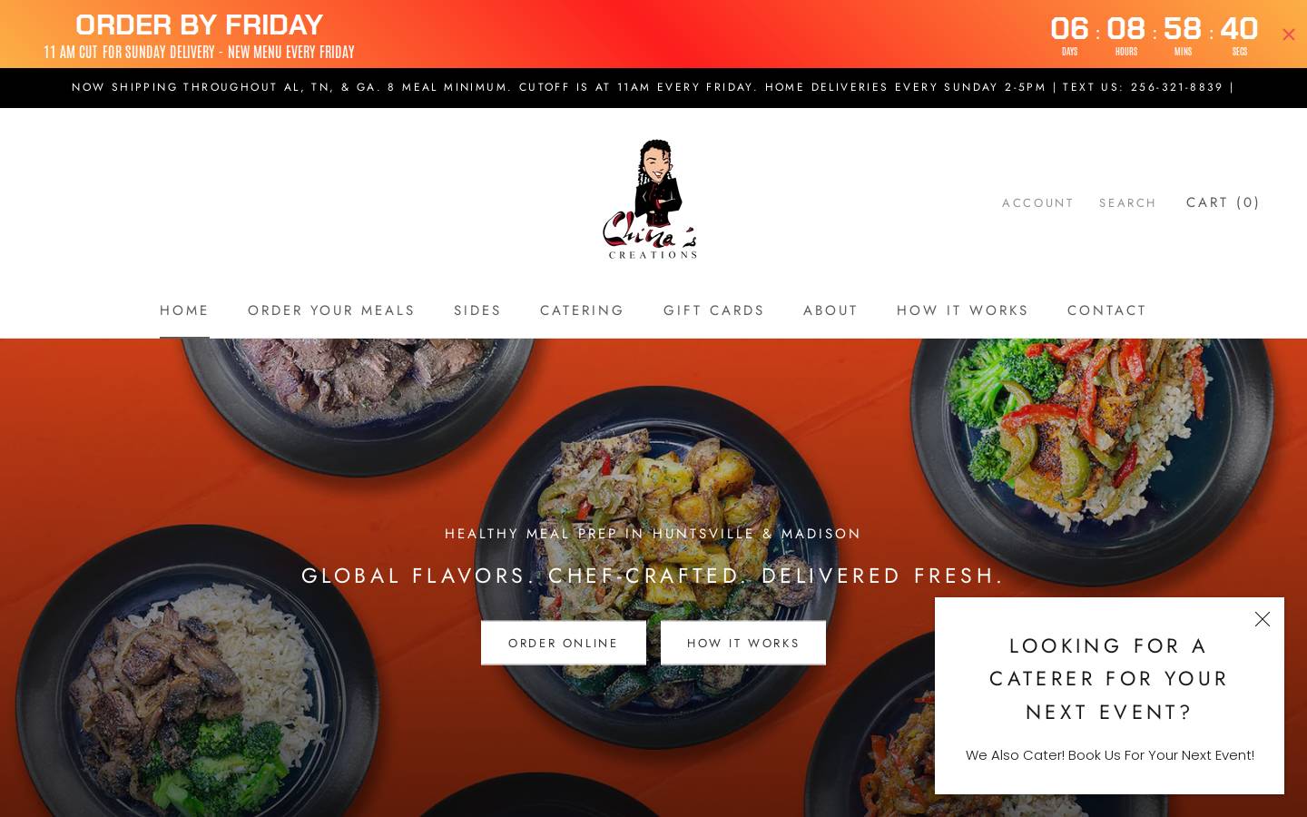 chinascreationsprep.com homepage screenshot