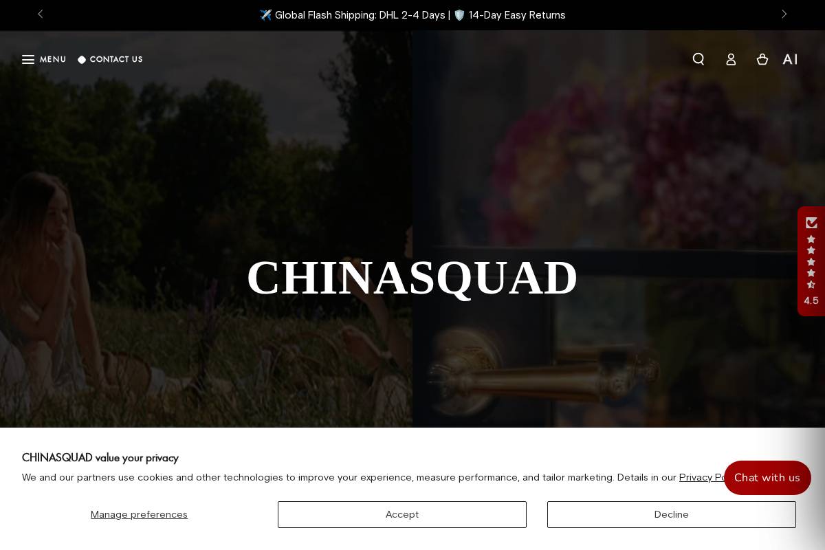 chinasquad.com homepage screenshot