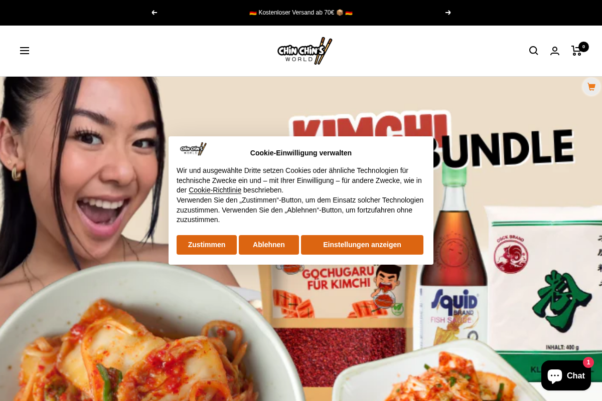 chinchinsworld.de homepage screenshot