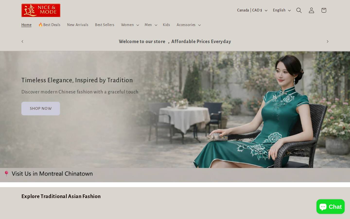 chinesestyle.ca homepage screenshot