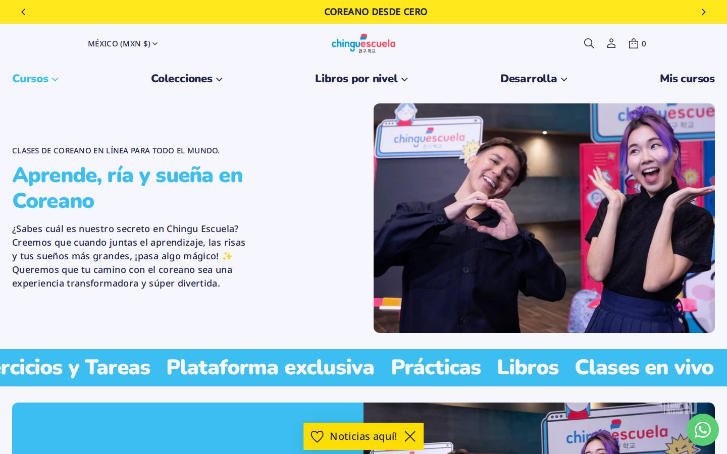 chinguamiga.com homepage screenshot