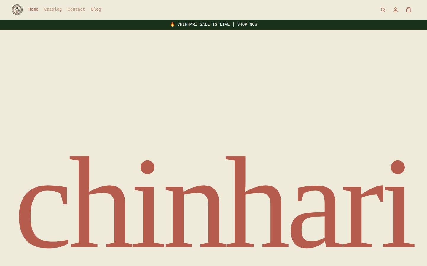 chinhhari.store homepage screenshot