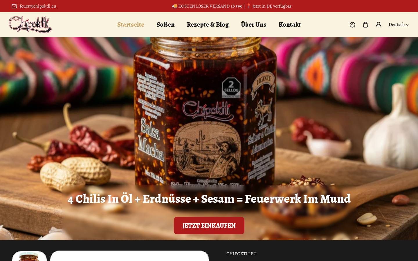 chipoktli.eu homepage screenshot
