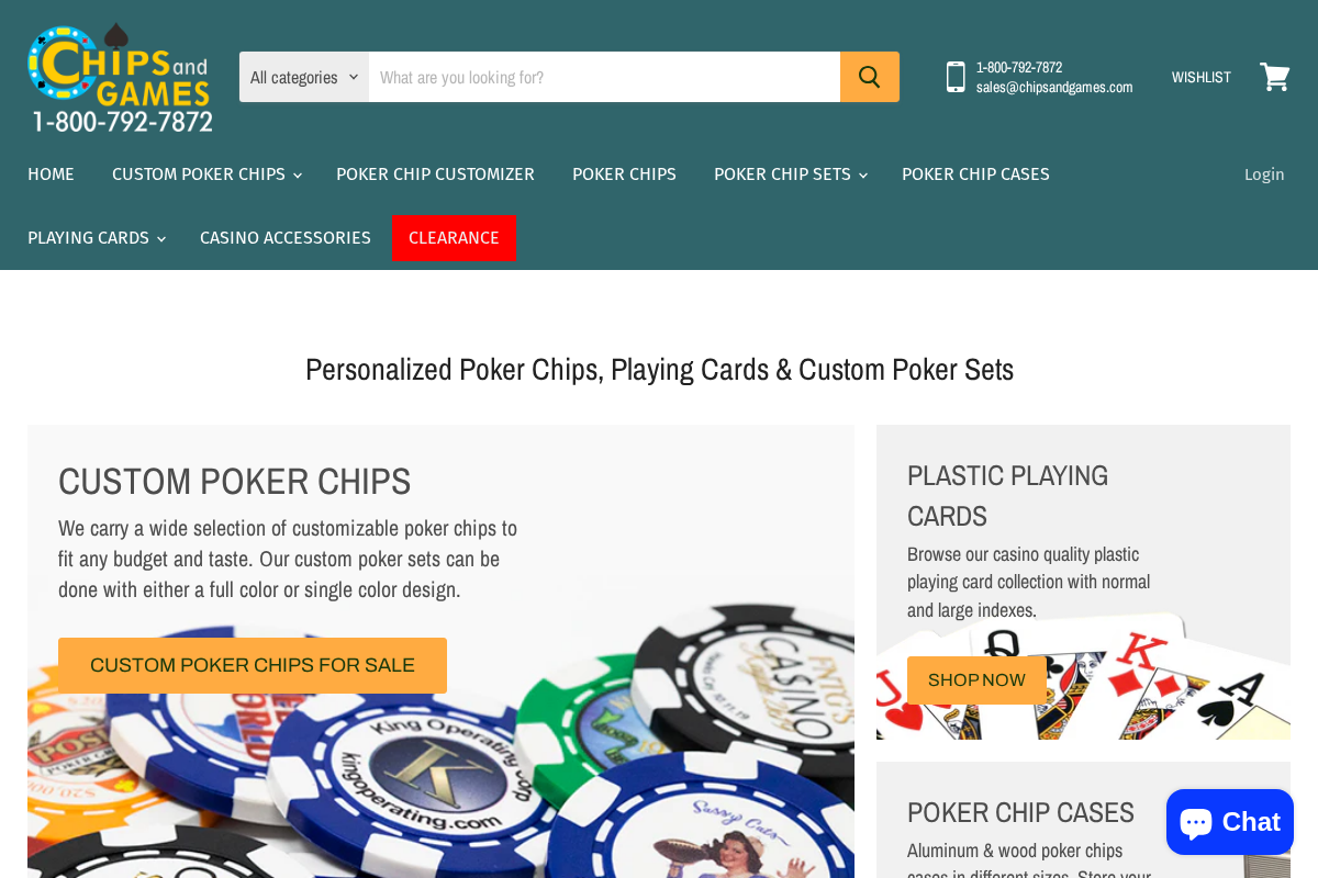 CHIPS and GAMES homepage screenshot
