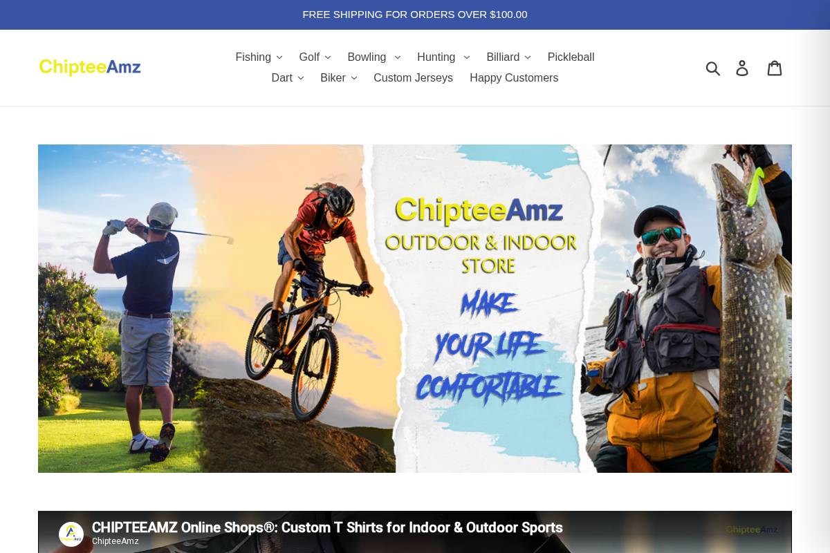 Chipteeamz homepage screenshot