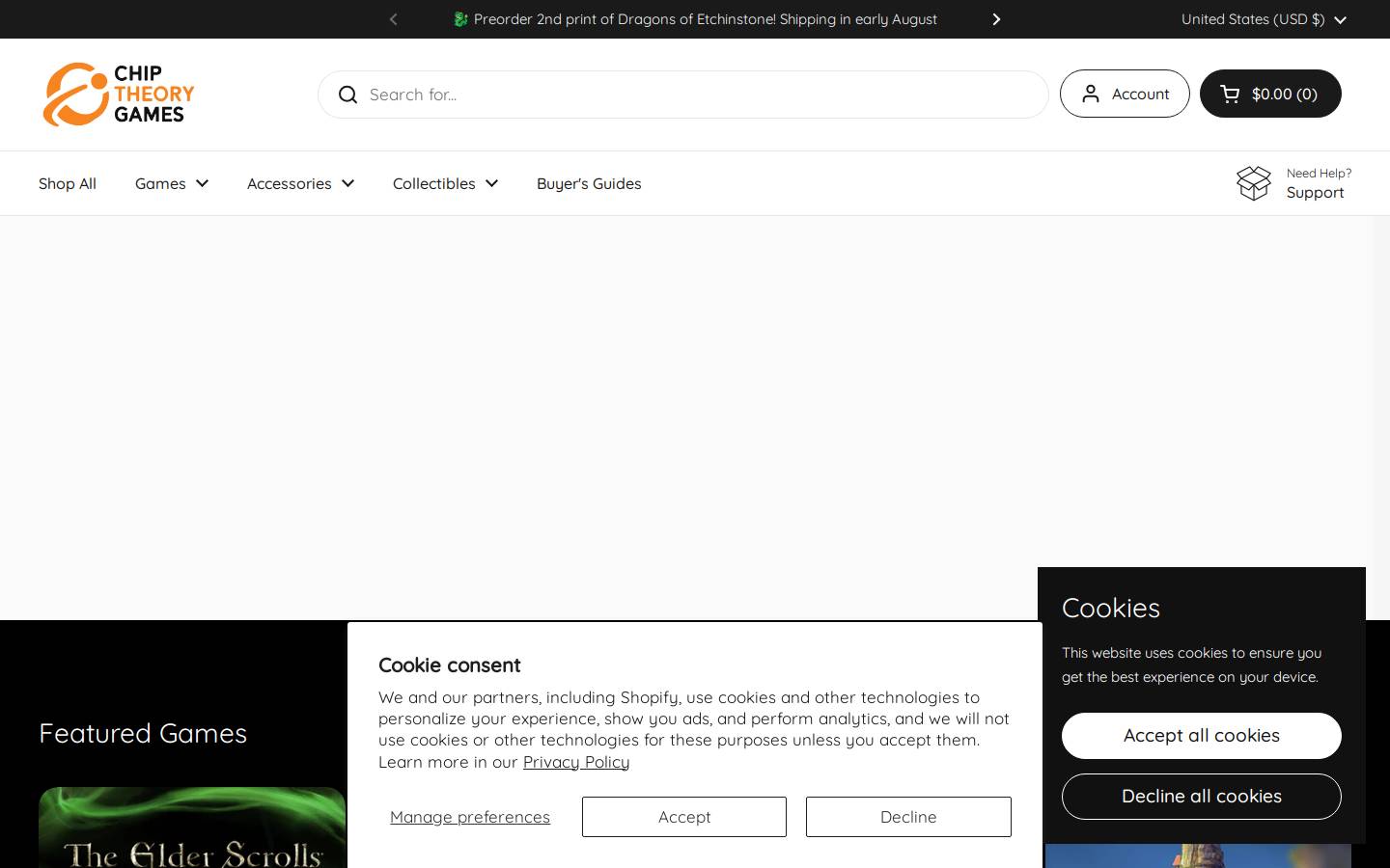 chiptheorygames.com homepage screenshot