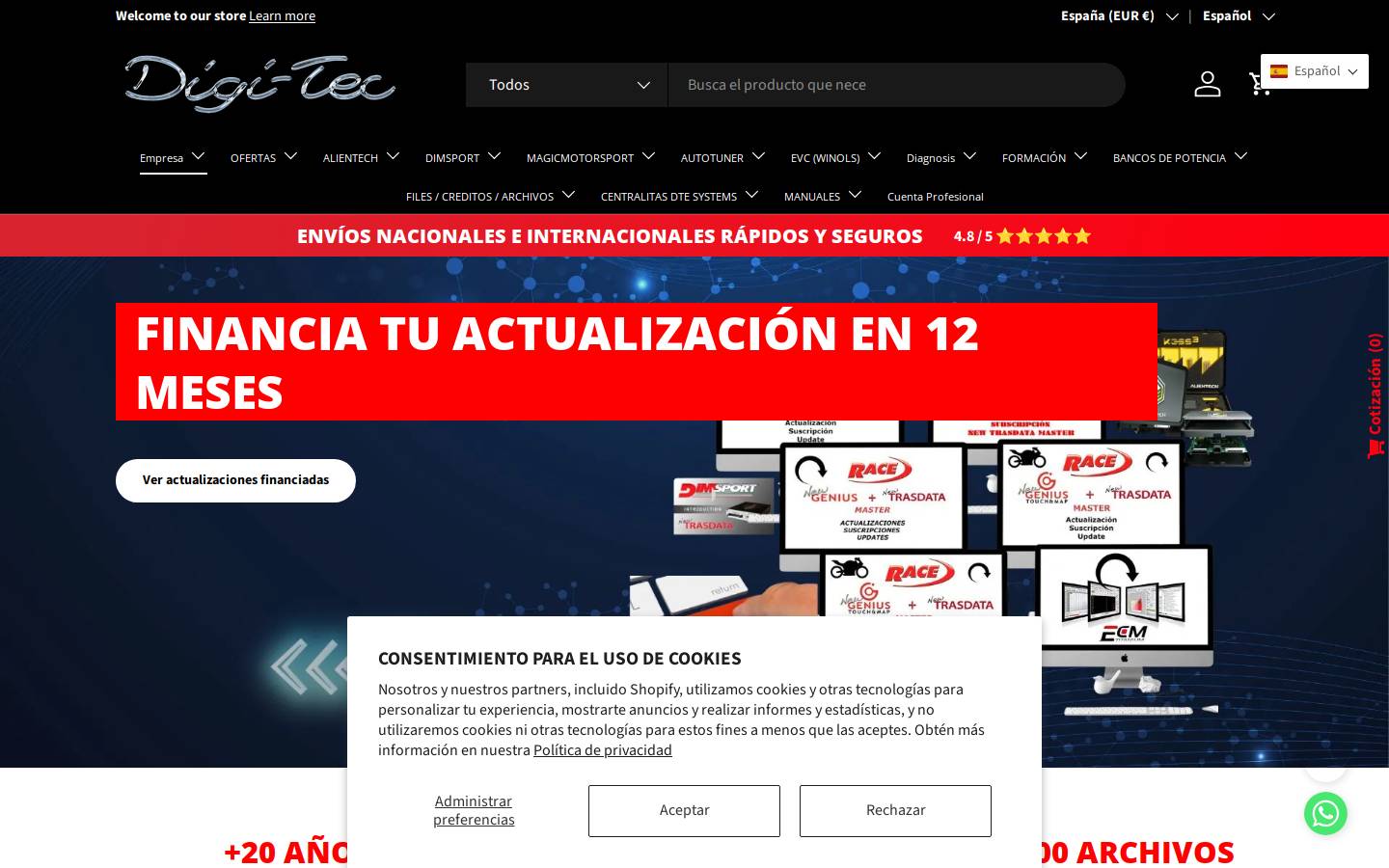 Chiptuningtools homepage screenshot