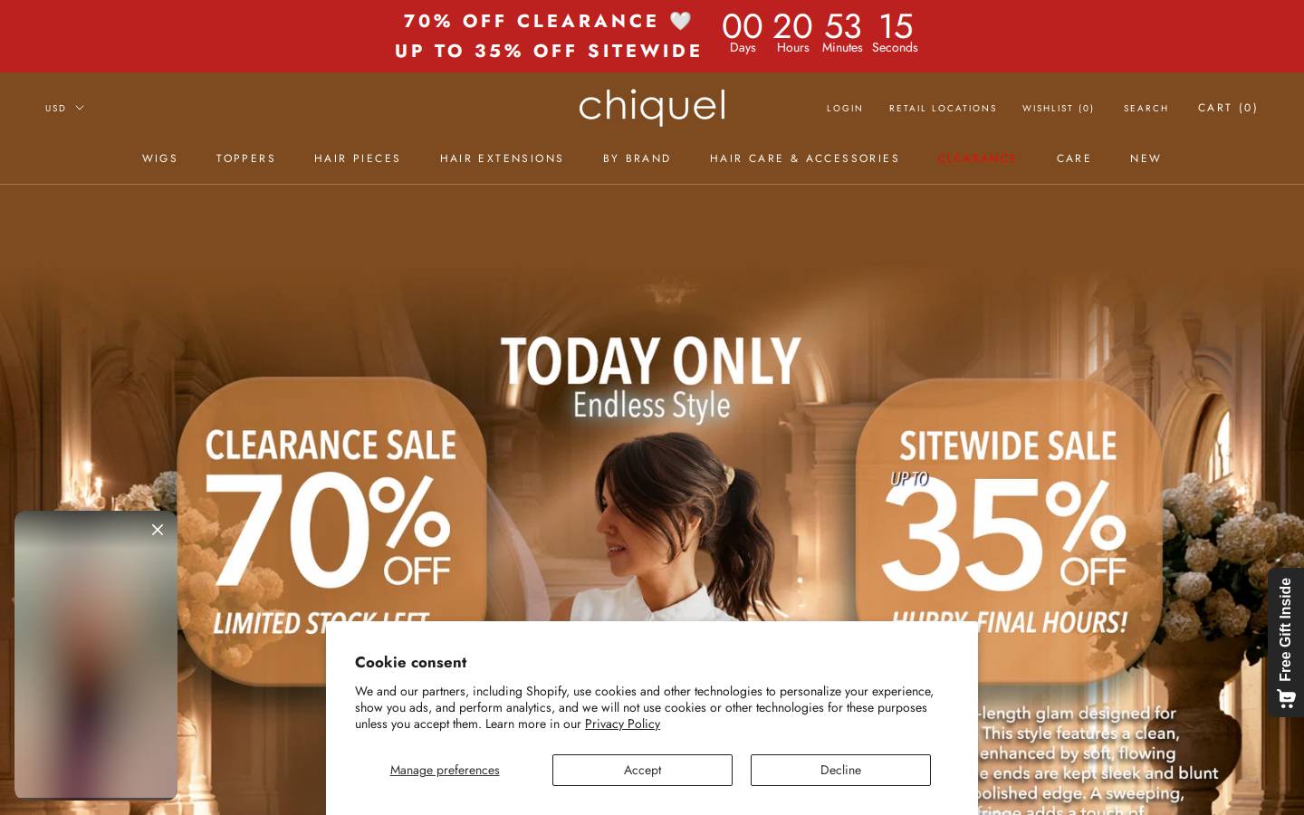 Chiquel homepage screenshot