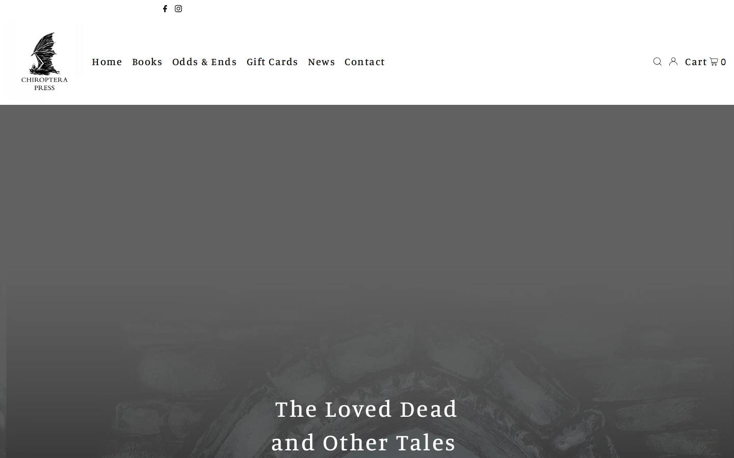 chiropterapress.com homepage screenshot