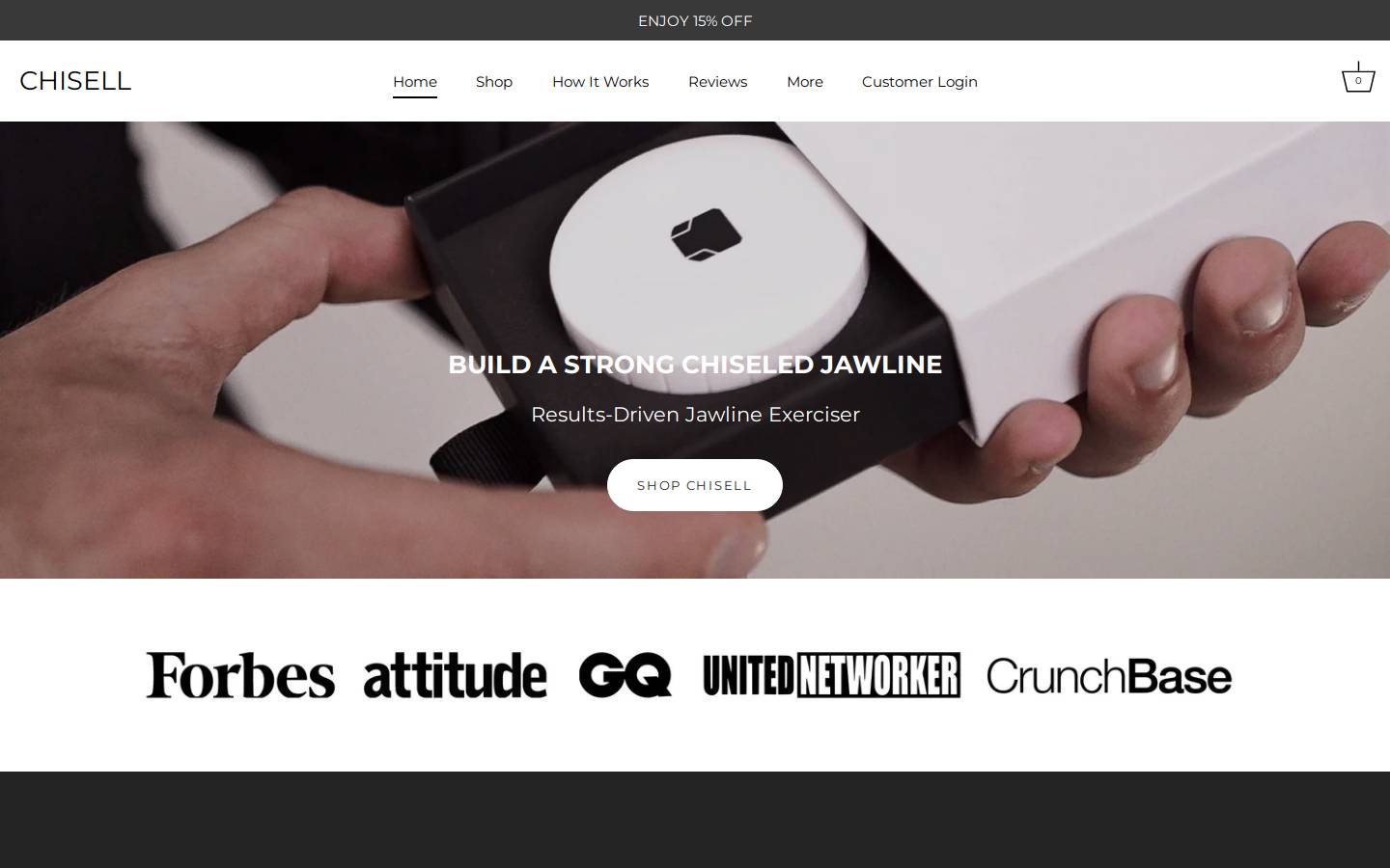 CHISELL homepage screenshot