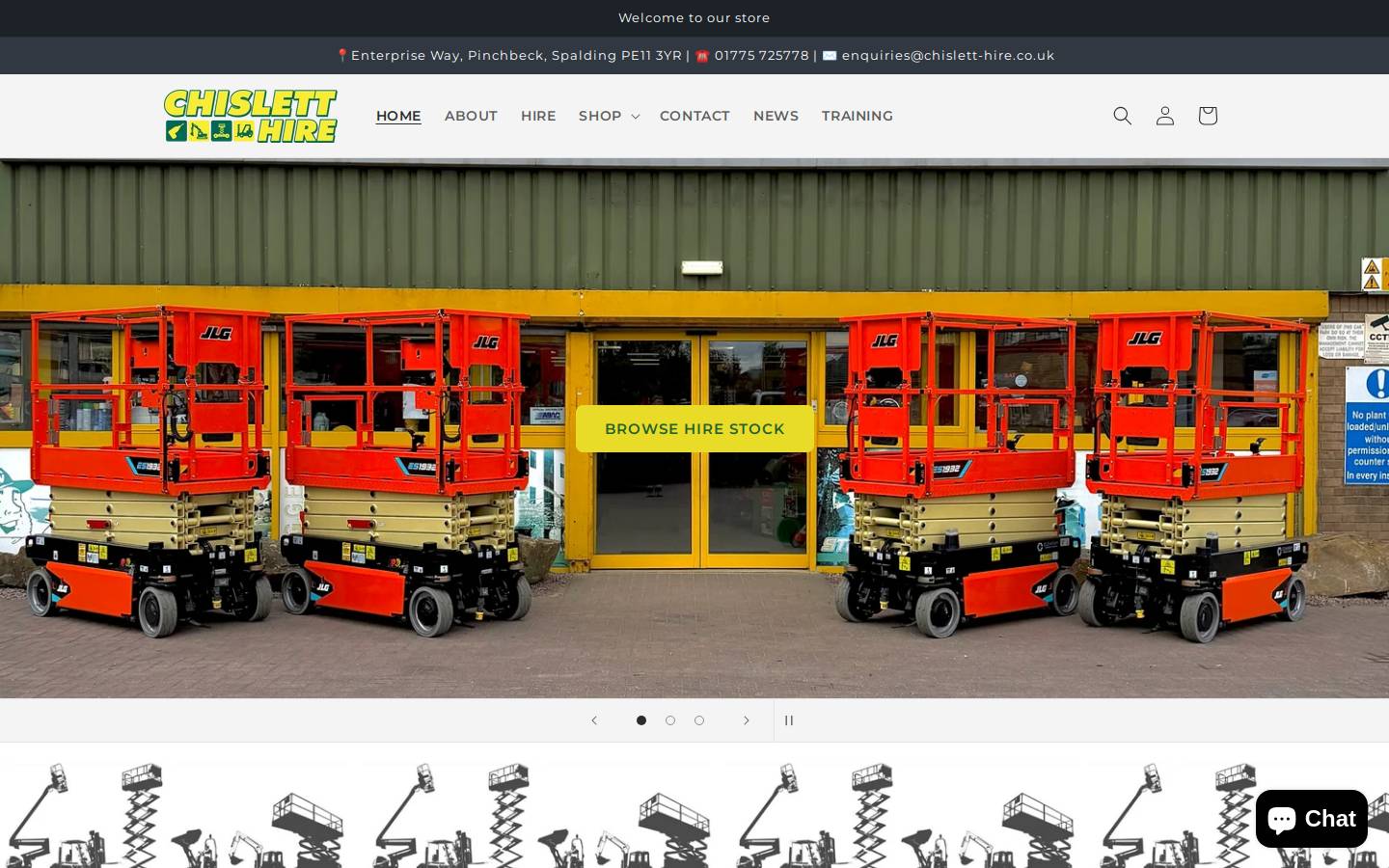 chisletthire.co.uk homepage screenshot