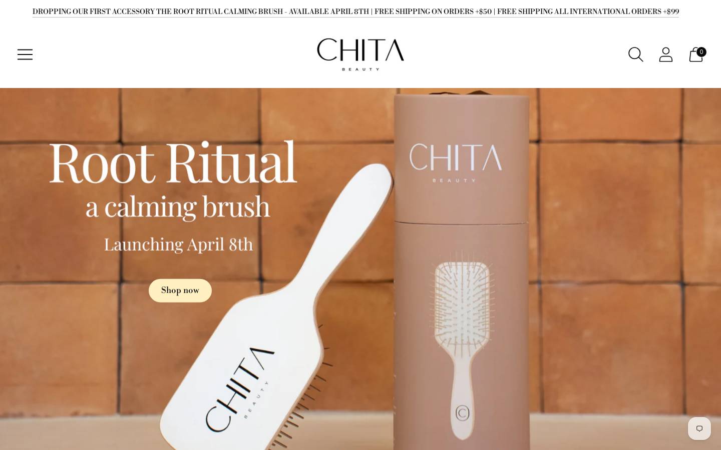 chitabeauty.com homepage screenshot