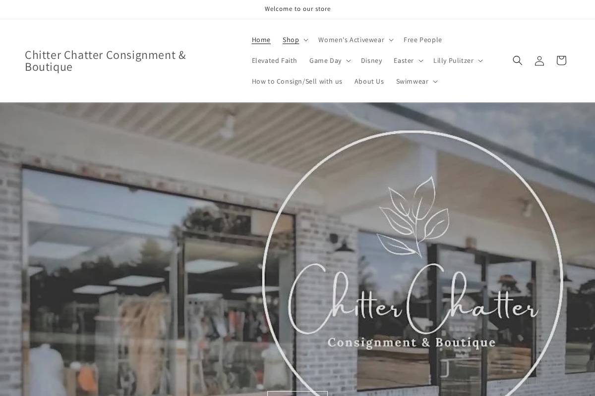 chitterchatterboutique.com homepage screenshot