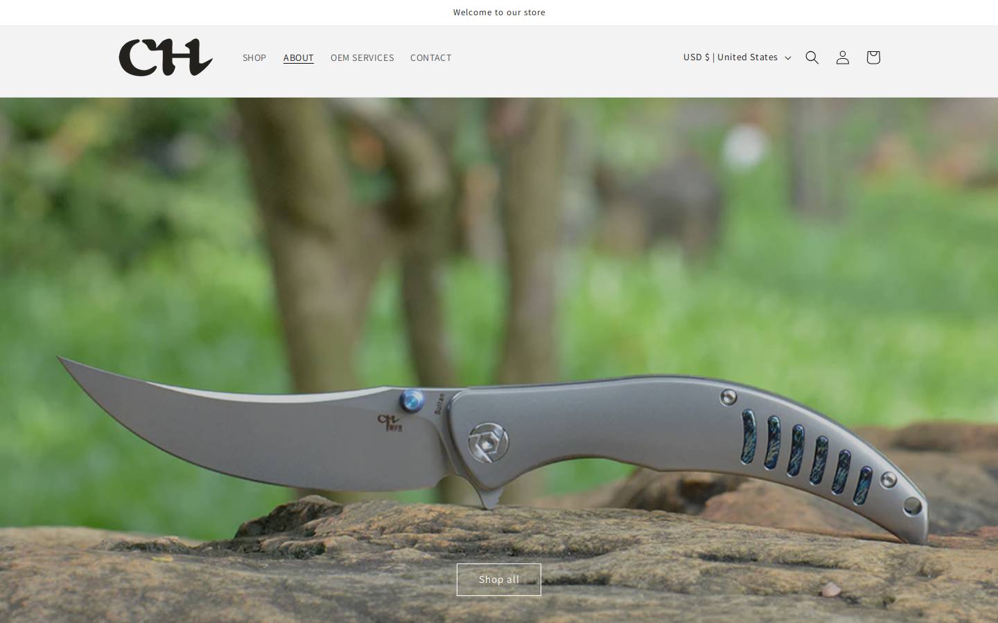 chknife.com homepage screenshot