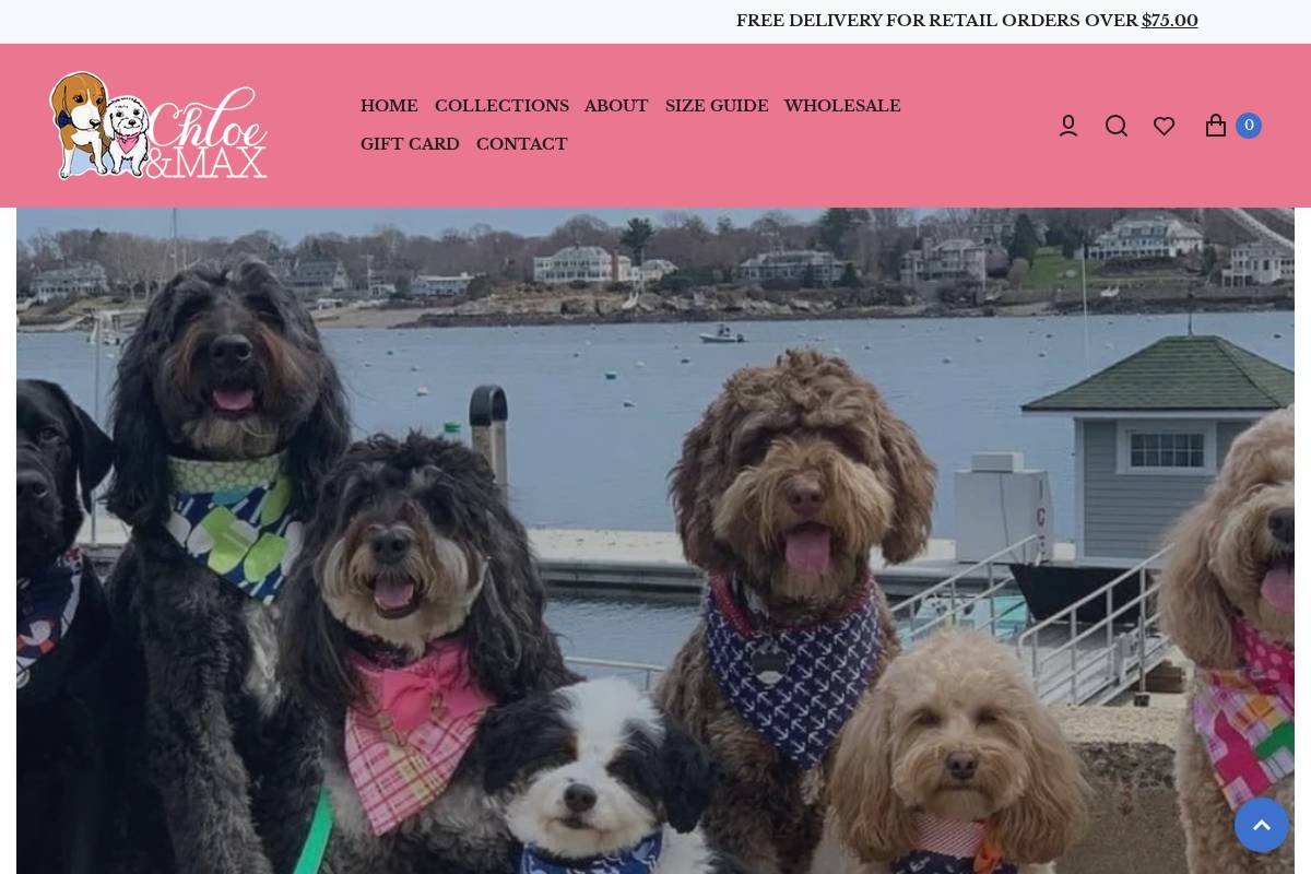 chloe-max.com homepage screenshot