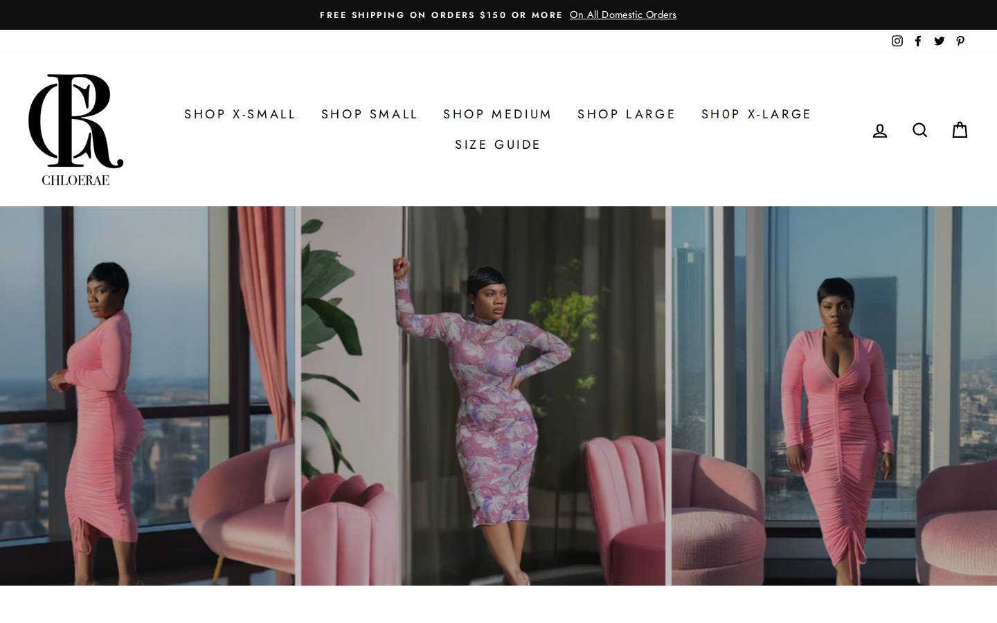chloerae.com homepage screenshot