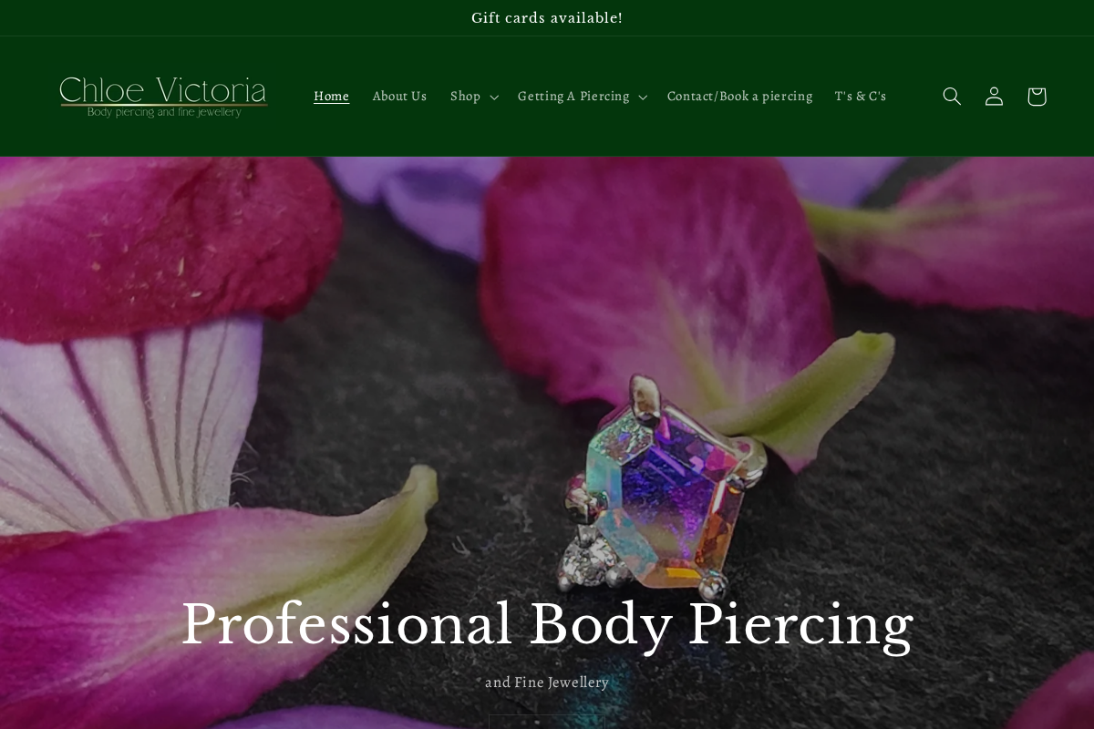 chloevictoriapiercer.com homepage screenshot