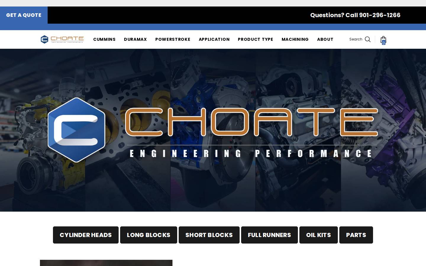 choateperformance.com homepage screenshot