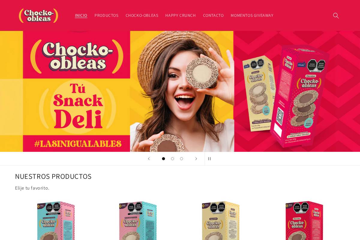 chockeobleas.com homepage screenshot