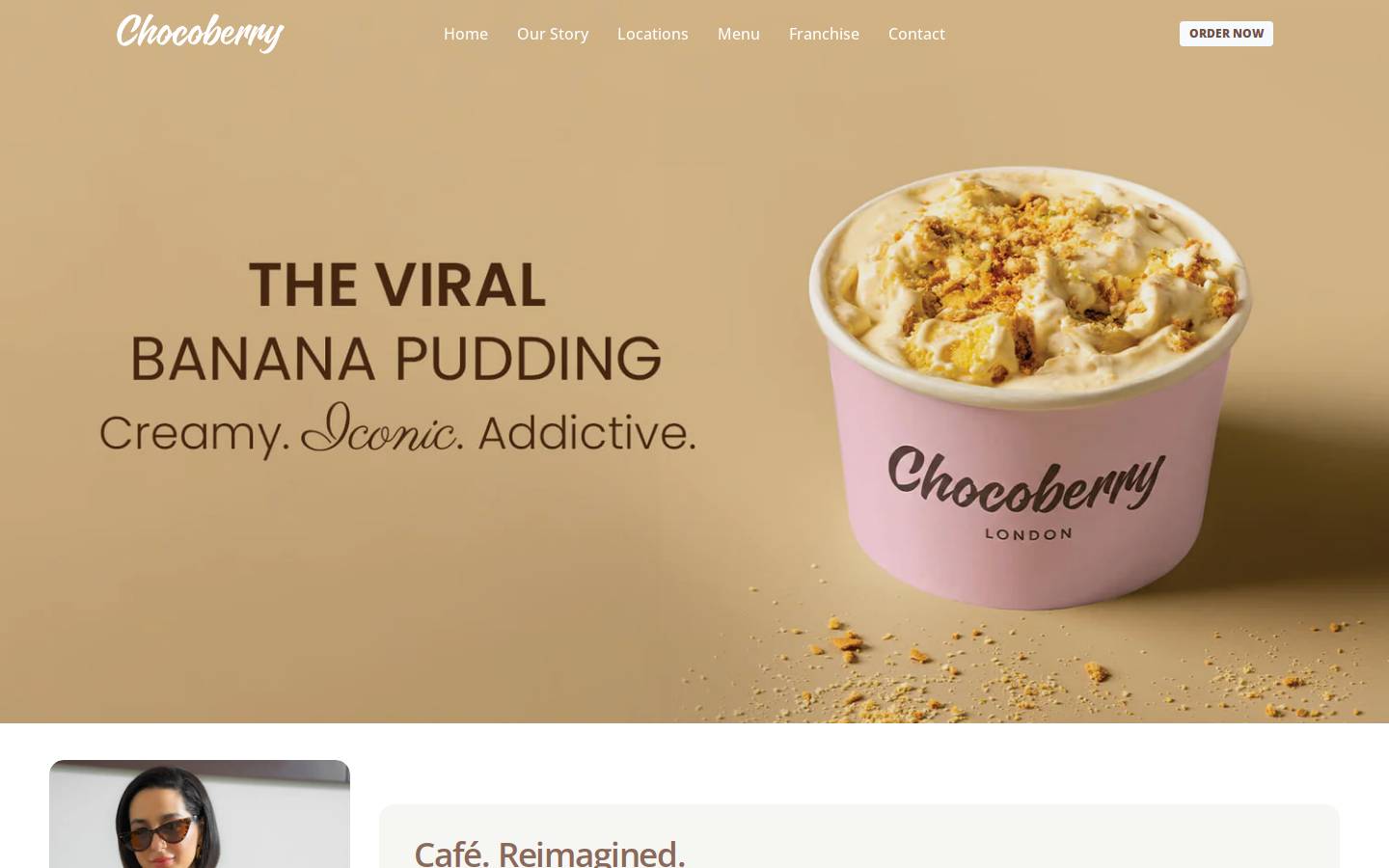 chocoberrycafe.com homepage screenshot