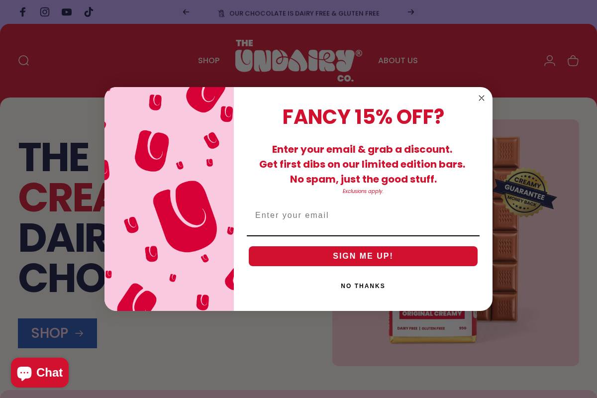 chocoholics-anonymous.co.uk homepage screenshot