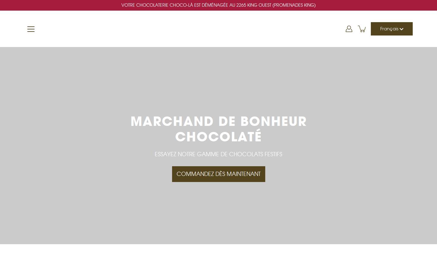 chocola.ca homepage screenshot