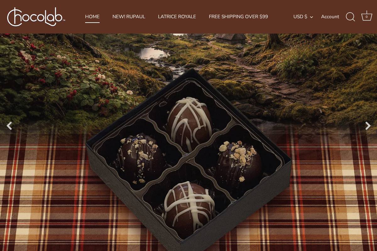 chocolab.com homepage screenshot