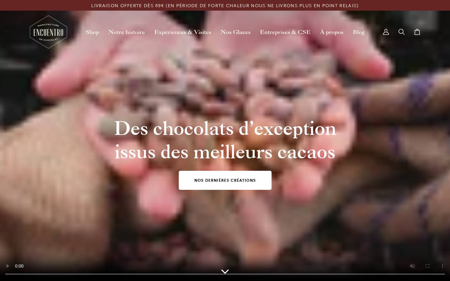 Chocolatencuentro homepage screenshot