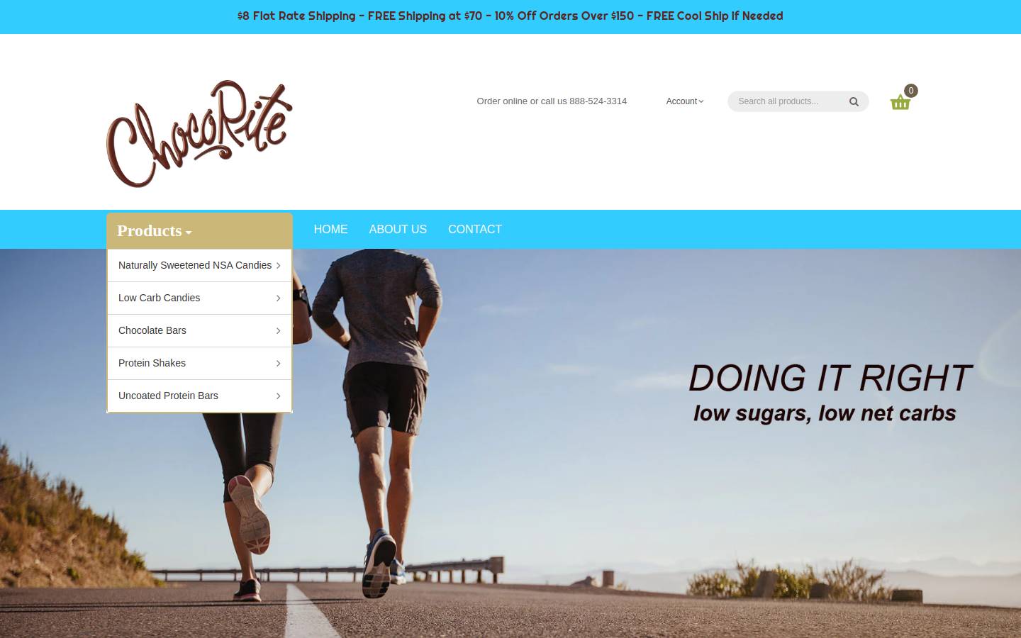 chocorite.com homepage screenshot