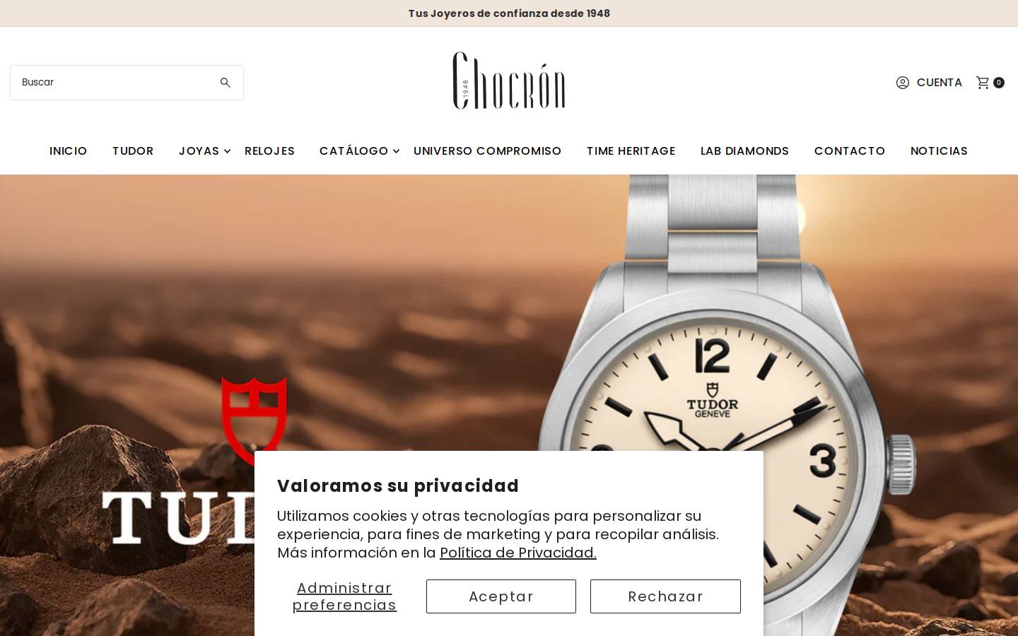 chocronjoyeros.com homepage screenshot