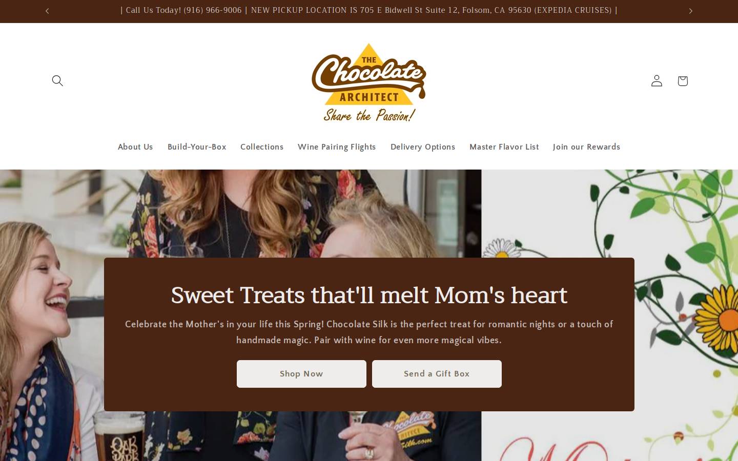 chocsilk.com homepage screenshot