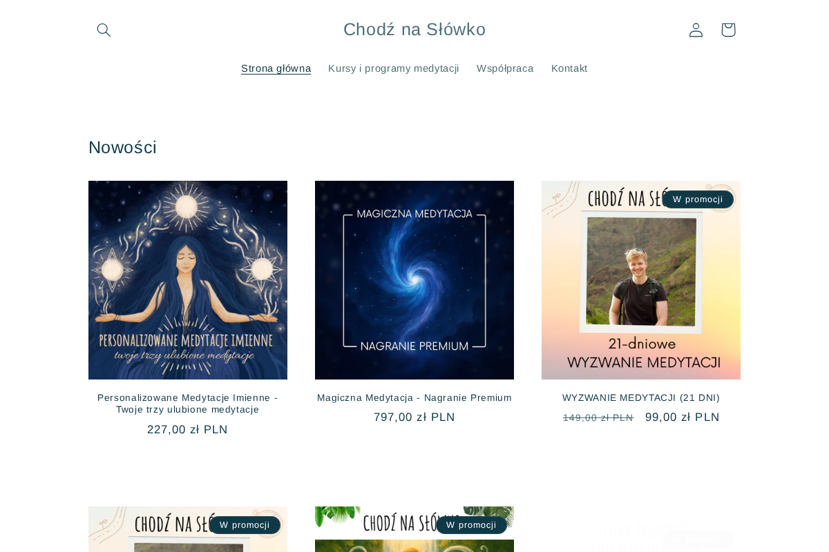 Chodź na Słówko homepage screenshot