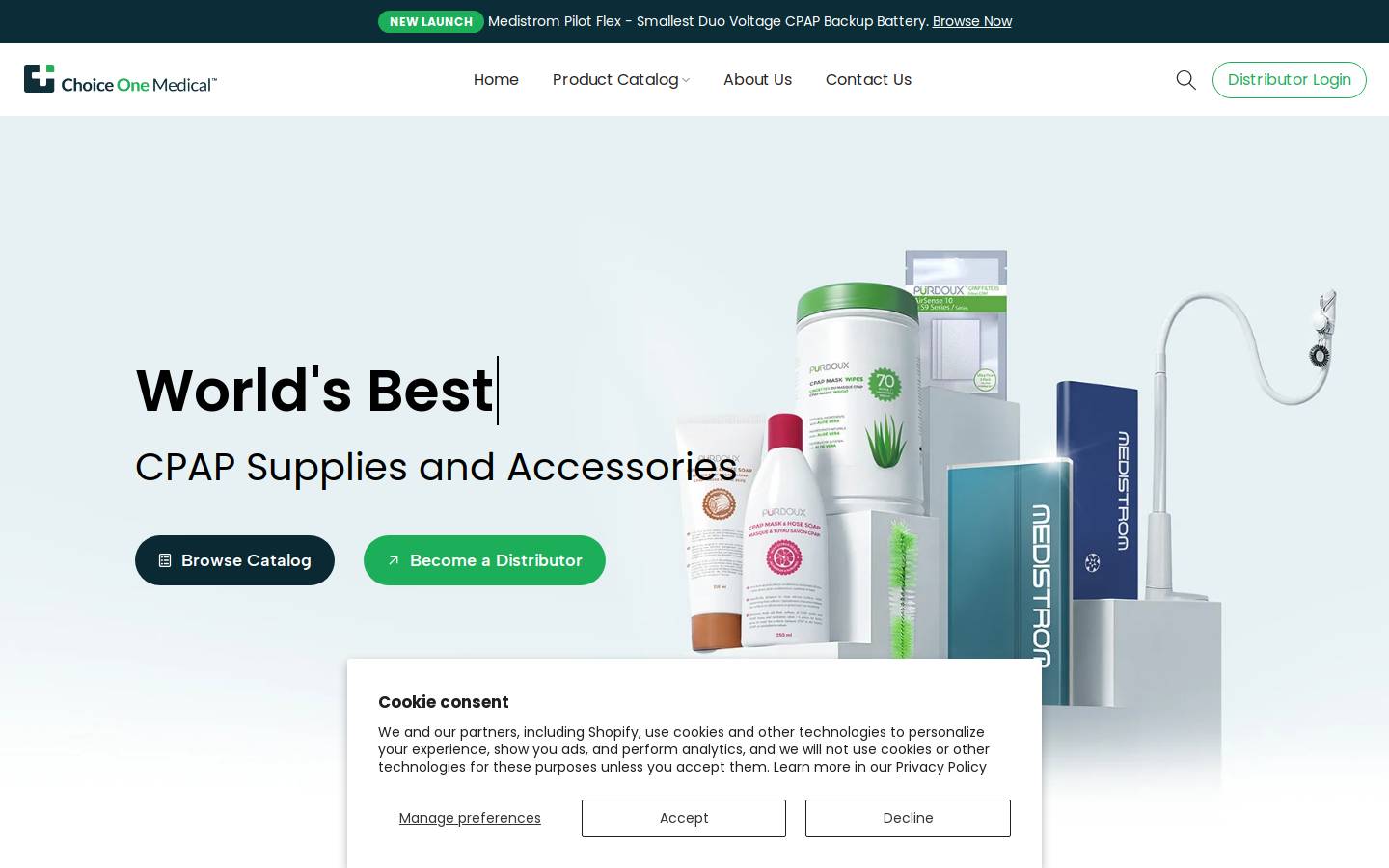 choiceonemedical.com homepage screenshot
