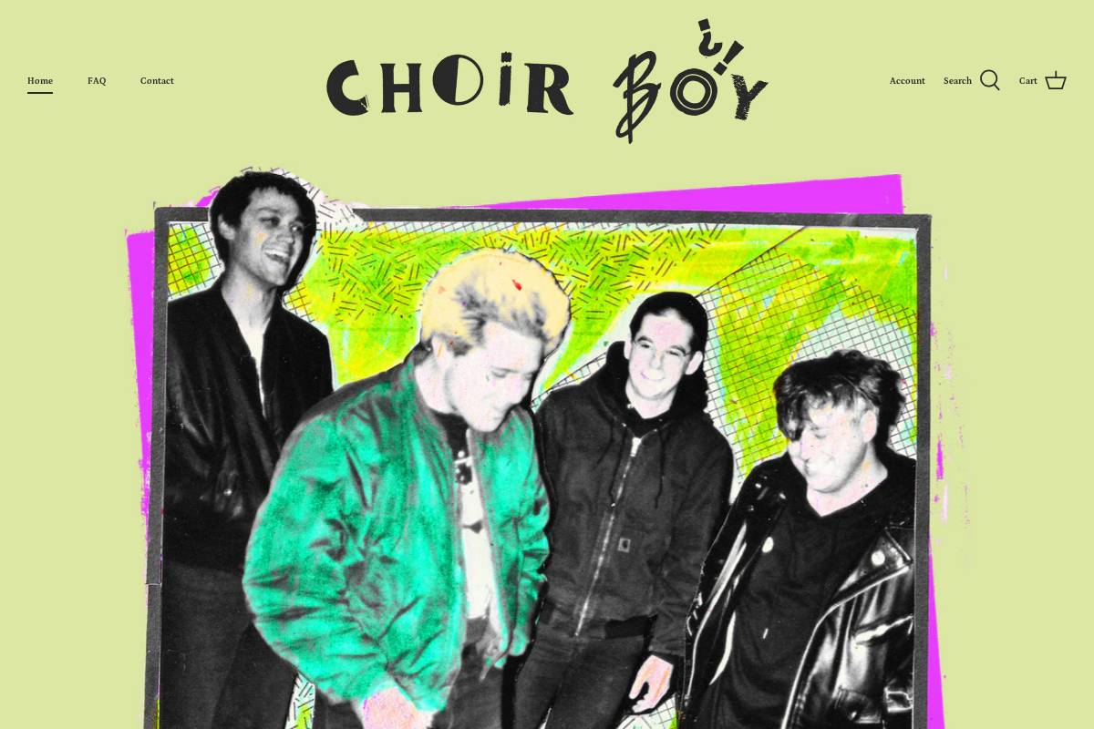 choirboycrap.com homepage screenshot