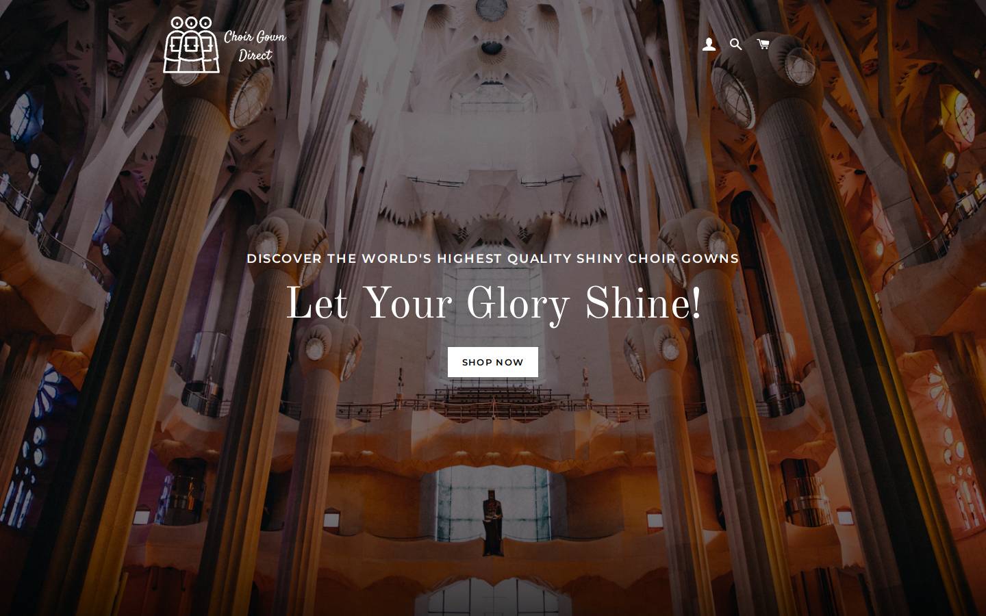 choirgowndirect.com homepage screenshot
