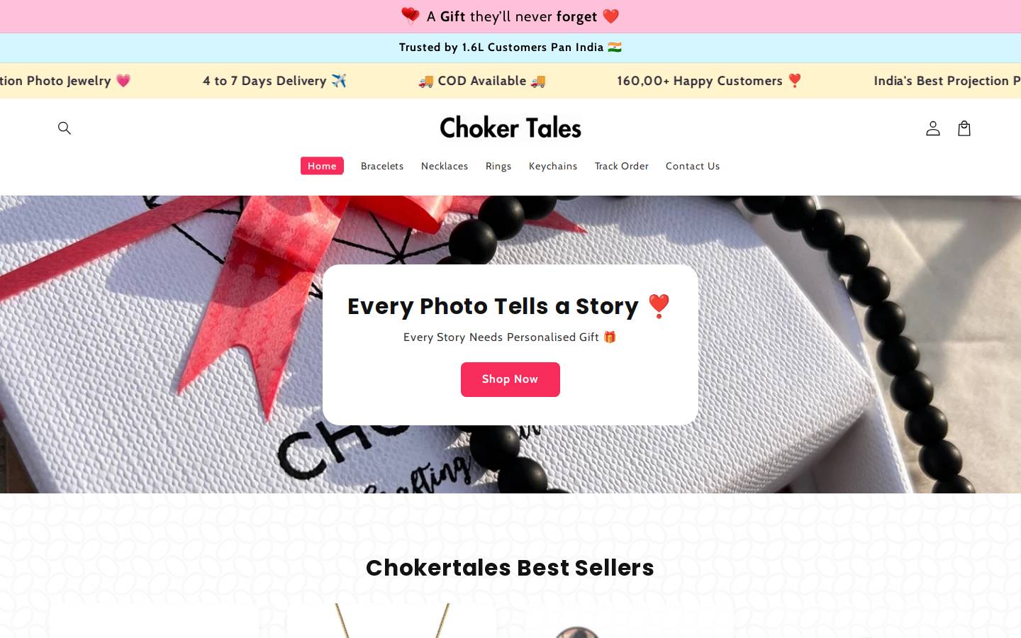 chokertales.com homepage screenshot