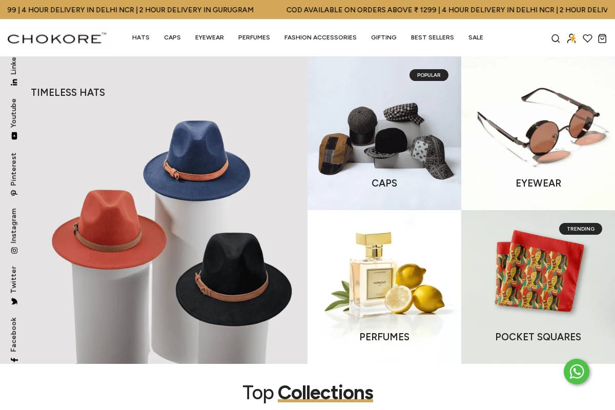 chokore homepage screenshot