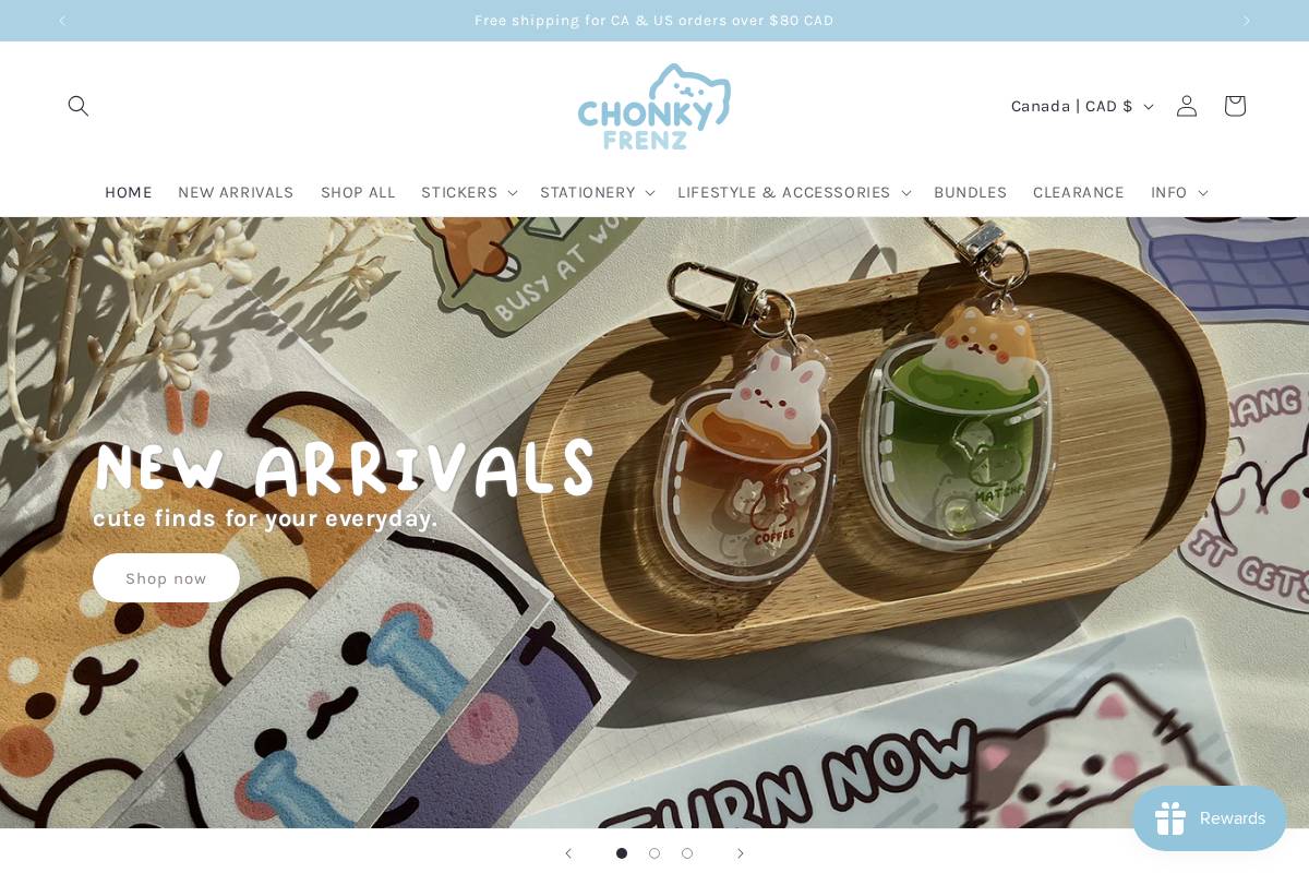 chonkyfrenz.com homepage screenshot