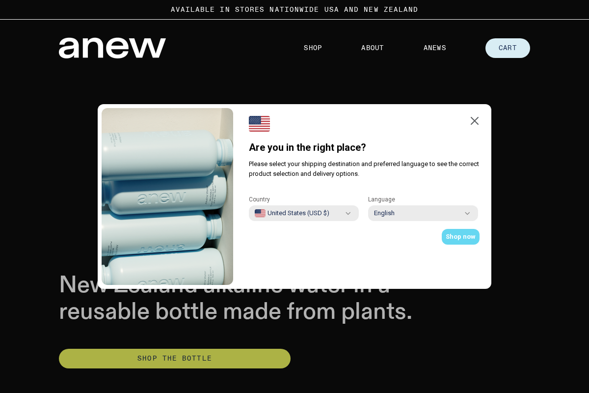 Anew NZ homepage screenshot