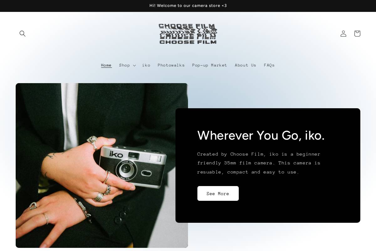 choosefilm.ca homepage screenshot