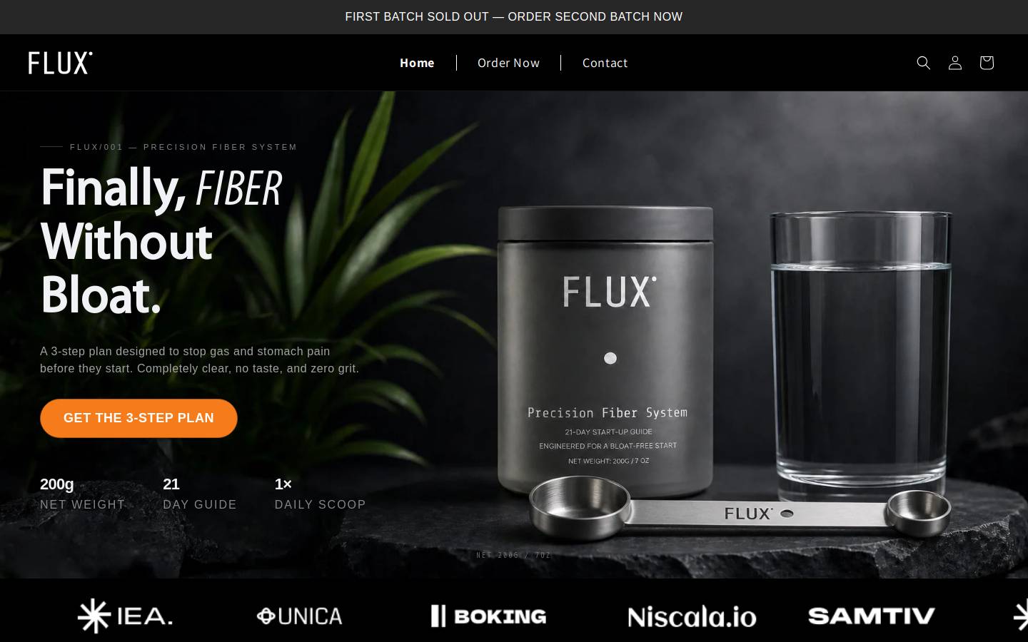 chooseflux.com homepage screenshot