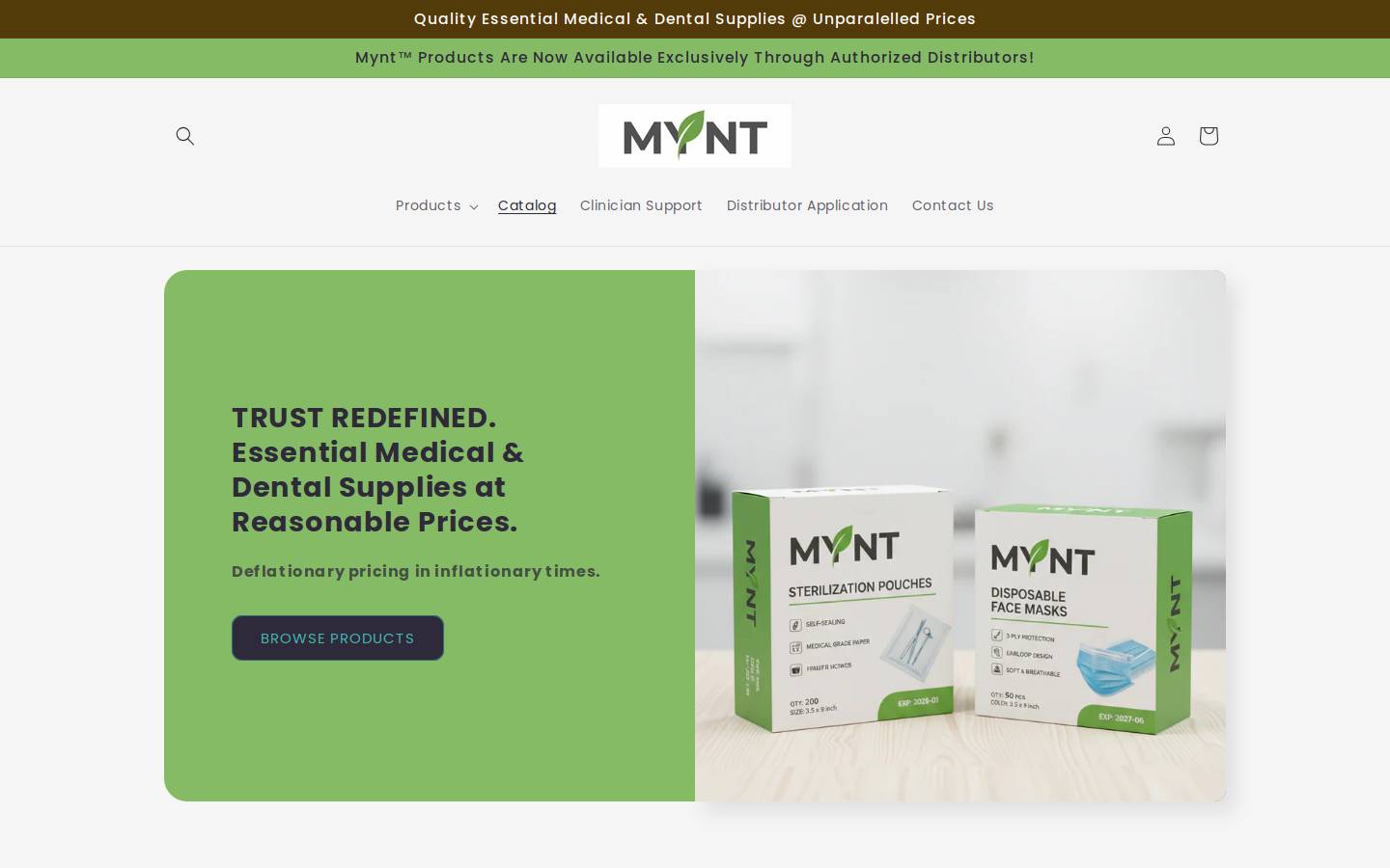 choosemynt.com homepage screenshot
