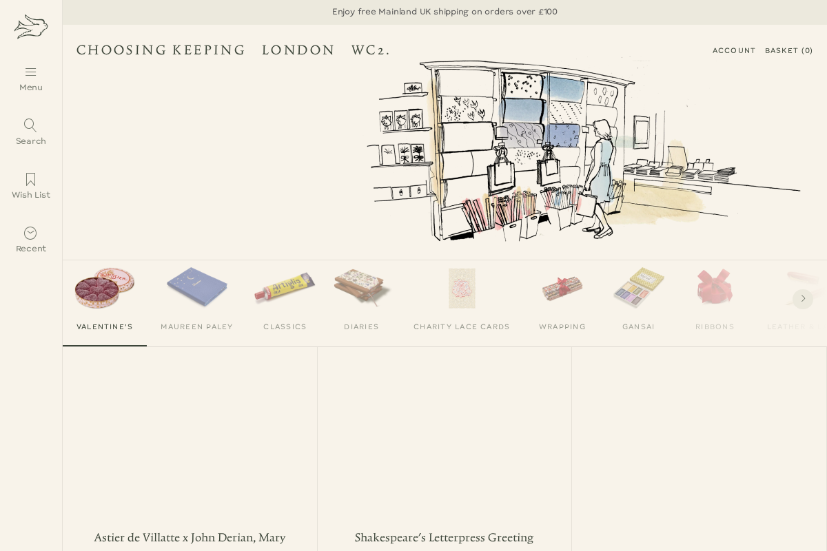 choosingkeeping.com homepage screenshot