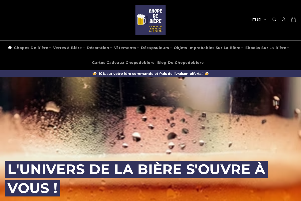 chopedebiere.com homepage screenshot
