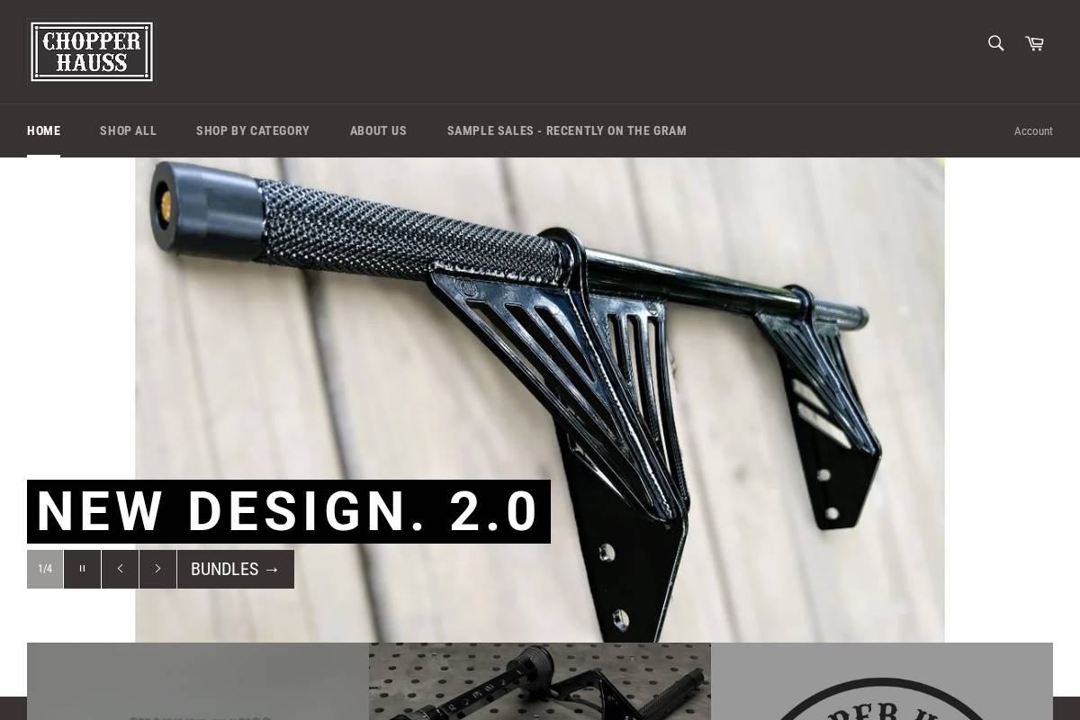 chopperhauss.net homepage screenshot